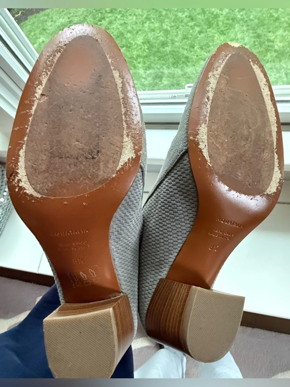 Aquatalia Grey Suede Ankle Booties – Made in Italy Size 8.5 EUC